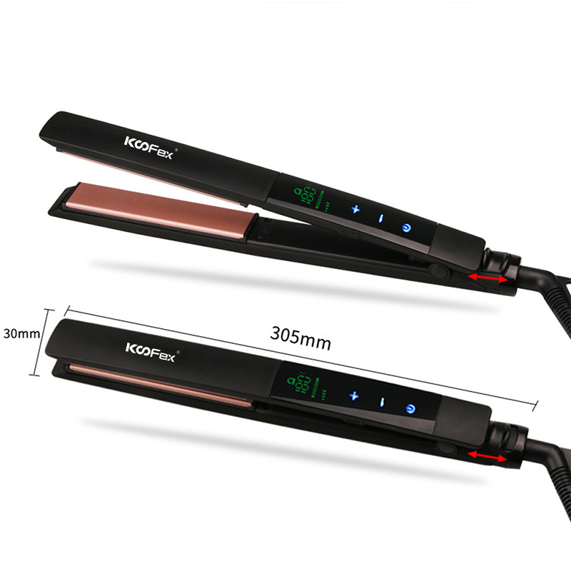 PTC MCH Hair Straightener LCD Touch Screen Plat Yster