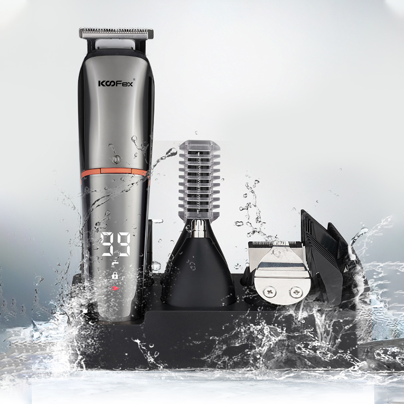 VI in I Electric Hair Clipper homines Shaver Machina Corpus IMPERVIUS Hair Trimmer Set