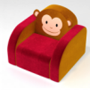 Έπιπλα παιδικού δωματίου με αναδιπλούμενο παιδικό καναπέ με ζωικό σχέδιο