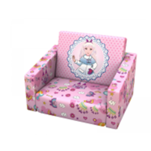 Sofá infantil de princesas rosas, cadeira plegable, mobles para sala de xogos