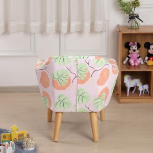 Muebles de silla para niños al por mayor con estampado floral.