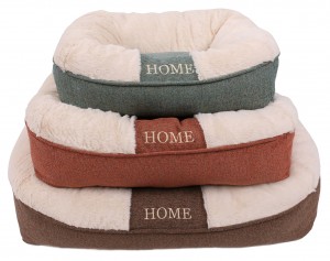 අභිරුචි ලාංඡනය Polyester soft luxury plush dog mat round cat dog bed