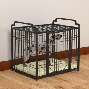 Visokokakovostna prilagodljiva železna kletka za pse Kletke za hišne ljubljenčke Kovinske psarne postelja za hišne ljubljenčke