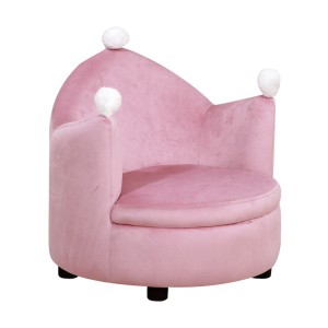 Ensemble de meubles mignons de canapé pour enfants roses en gros personnalisés