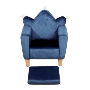 Luksus krone plysj barnesofa møbler er komfortable og faste