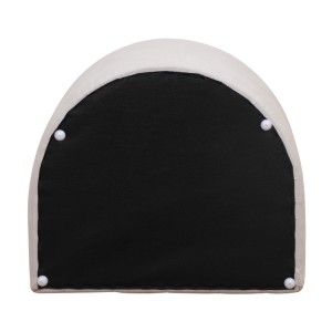 ہاتھ سے بنایا ہوا نیا ڈیزائن سیمی سرکل پالتو سیٹ آلیشان گرم ونڈ پروف ڈاگ بیڈ