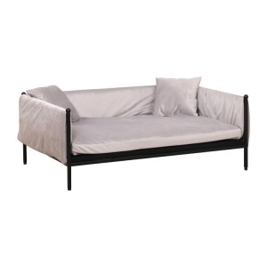 Оригинален повдигнат голям луксозен диван от желязо за кучета легло за домашни любимци легло за кучета