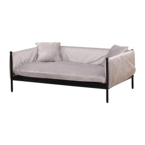 Originalus paaukštintas didelis prabangus šunų geležies miegamoji sofa naminių baldų šunų lova