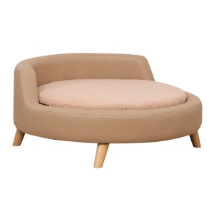 Grande e moderno luxo redondo sofá móveis para animais de estimação gato e cachorro suprimentos cama
