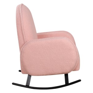 Ο βελούδινος ροζ παιδικός καναπές με κουνιστή καρέκλα δεν πρέπει να γυρίζει στο πλάι με παιδικό καναπέ
