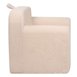Sofá infantil sencillo y completo de esponja con silla para niños de tela de terciopelo de peluche