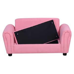 Ružičasta dvosjeda dječja stolica u boji prilagođena fabrika dječjih sofa