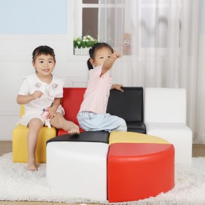 Sofá de jardim de infância, sofá de móveis para crianças pré-escolares