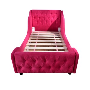 Camera da letto semplice, sicura, ecologica, con mobili per letti per bambini