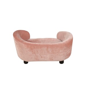 Pink plush мебел Пет саг бистари диван гурба тавр мӯй рехта намешавад
