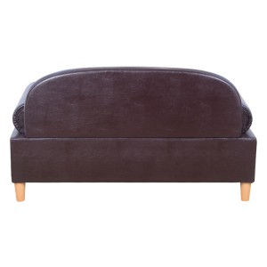 Aukštos kokybės dirbtinės odos augintinių baldų sofos surinkimas didmeninė šunų lova kačių sofa