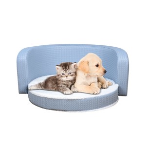 Sofá abatible para mascotas, cómodo coxín, sofá cama para cans e gatos