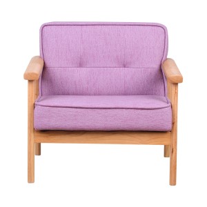 kid Mini Lounge ספה משענות יד מעץ מלא כיסא ספה