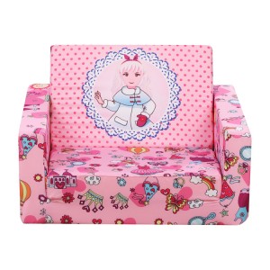 Детска лежалка на преклопен кауч/столче со ткаенина што може да се пере и перниче што може да се вади