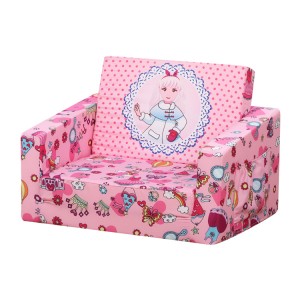 Ausklappbare Couch/Liegestuhl für Kinder mit waschbarem Stoff und abnehmbarem Kissen