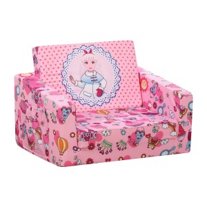 Divano plegable / Chaise longue pour enfants avec tissu lavable et coussin amovible