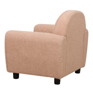 Teddy beludru modern kursi ruang tamu kayu solid lan sofa bocah