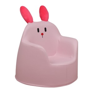 Розовый детский диван с кроликом из губки