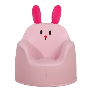 Sofa anak kelinci spons pink