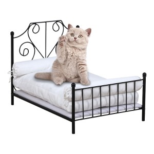 Cadru metalic de lux pentru pat pentru câini. Casă personalizată pentru animale de companie
