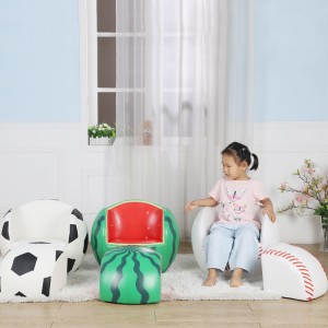 Cituoti ikimokyklinio amžiaus arbūzo formos vaikiška sofa vaikiškų kėdžių baldai