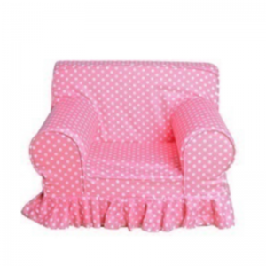 गुलाबी पोल्का बच्चों की कुर्सी फोम कुर्सी धोने योग्य कवर सुरक्षा बैठने की जगह