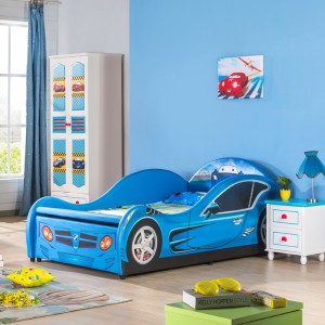 Մանկական մեքենայի մահճակալ, խելոք, թույն դիզայնով ննջասենյակ մանկական սենյակ