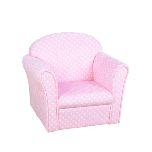 OEM Customized China No. 2307 Linen Fabric Solid Wood Legs Upholstered Padded Foam Durable and Comfortable Children Sofa