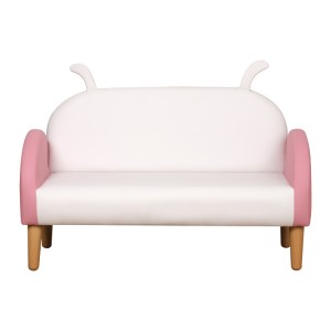 Triušio ausys dvivietė sofa mielas vaikiškų baldų komplektas, atsparus vandeniui