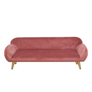Precioso sofá cama para perros calientes de color rosa, muebles para gatos