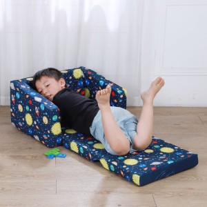 Vendita calda di design per i zitelli flip out sofa 2-in-1 Flip Open Foam Couch Bed