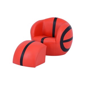 Sofá bola de vinil em formato de ovo, móveis para crianças pré-escolares