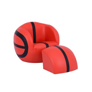 Sofà de bola de vinil en forma d'ou sofà mobles per a nens en edat preescolar