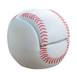 Beisbola sporta bumbu dīvāns ar pufu