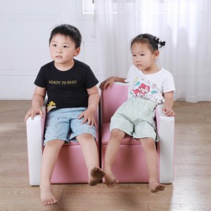 High Quality Baby Furniture - Multifunctional Creative Kids Pink Sofa Children Furniture Table and Chair – Baby Furniture