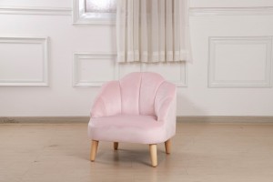 Poltrona de sofá infantil macio flor rosa - design quente
