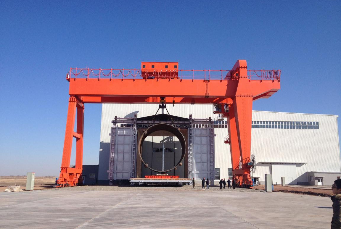 600 Tonnen duebel girder Gantry Crane an Xinjiang Provënz