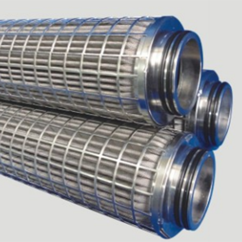 Metal fiber sintered gibati filter elemento