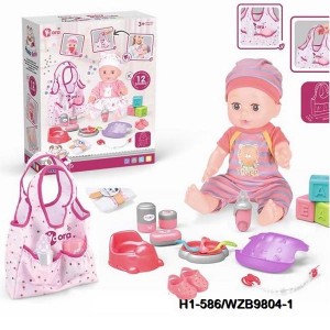 Conjunto de bolsa de cuidados para bebê menina brinquedo para bebê
