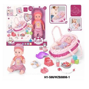 Baby Girl Care Bag Set Spillsaach fir Puppelcher