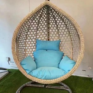 Ifenisha yangaphandle ye-aluminium hammock wings chair set