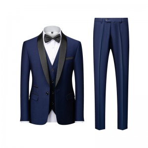 Mens 3 piece suits single-breasted slim fit