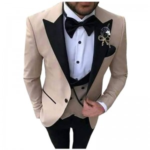 Wedding tuxedo peak lapel para sa mga lalaki