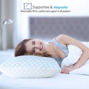 睡眠用冷却キングサイズ細断低反発枕