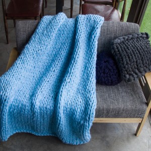 Custom Professional Chunky Knit Weighted Blanket Heavy Throw Blanket